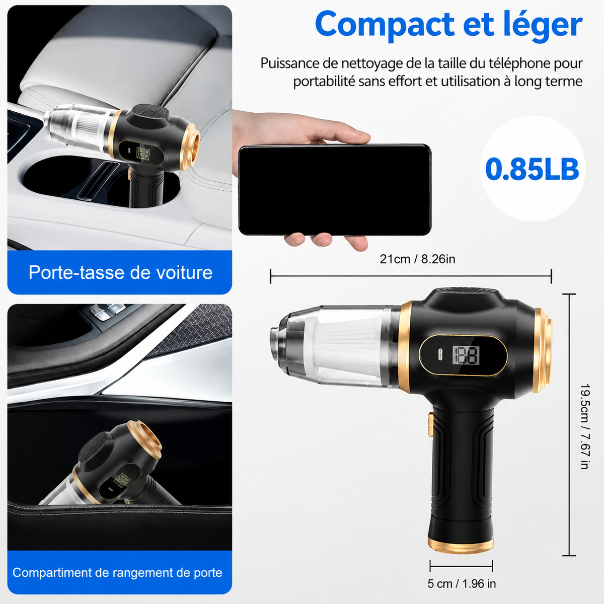 Aspirateur sans fil 6-en-1