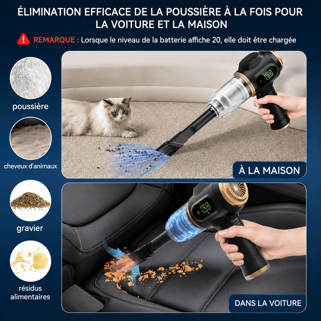 Aspirateur sans fil 6-en-1