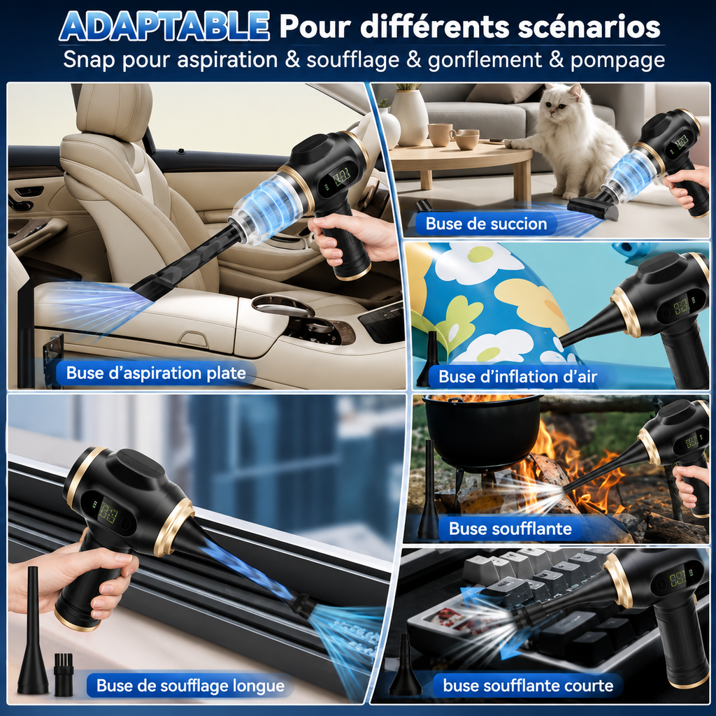 Aspirateur sans fil 6-en-1