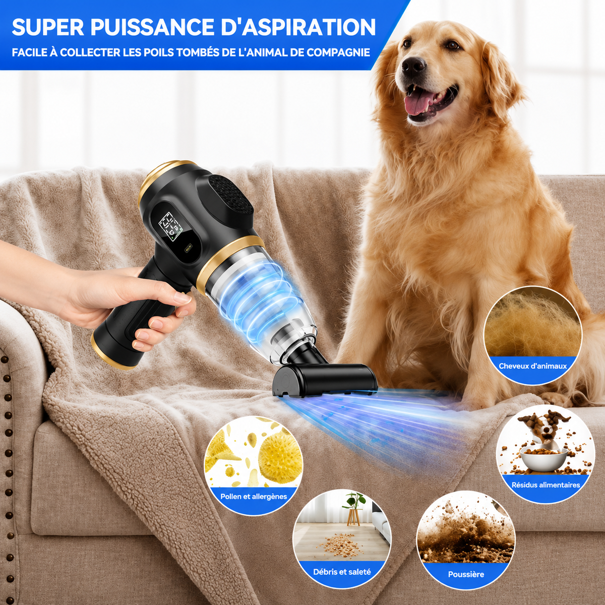 Aspirateur sans fil 6-en-1